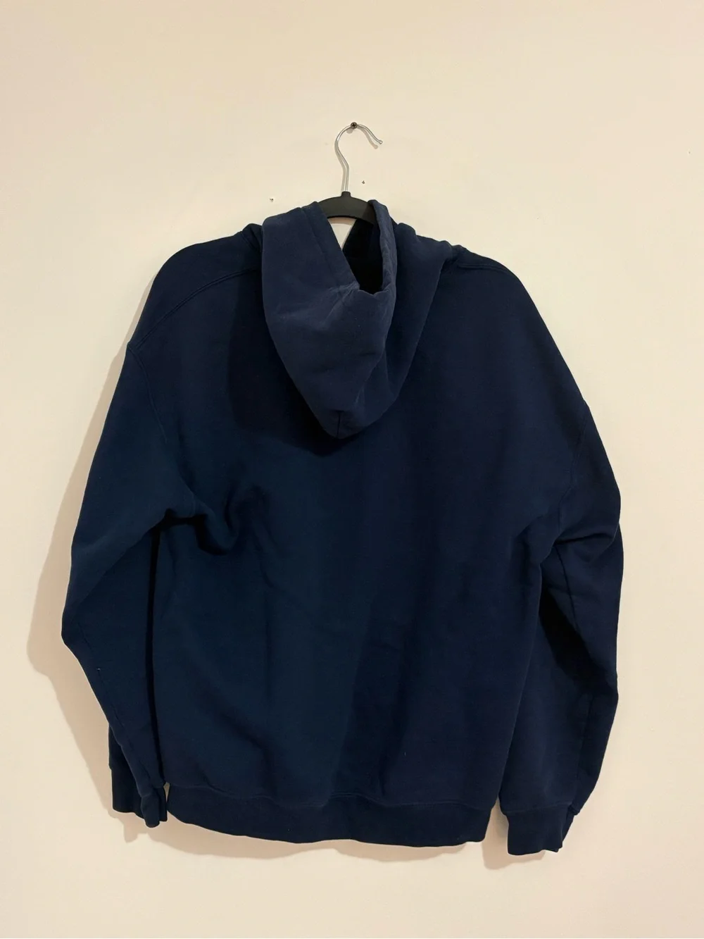 Michigan Navy Crewneck Hoodie with Yellow Logo